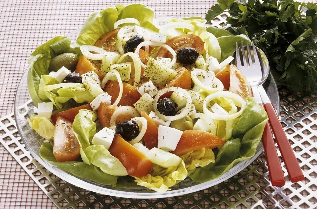 希腊美食-沙拉